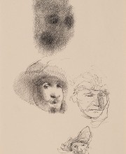 Omaggio a Rembrandt, inchiostro su carta fabriano, 19,5x14cm, 2012